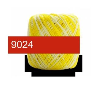 5/$15 Circulo Rubi Brilhante Variegated Yellow 9024 40m 5g Mercerized Cotton